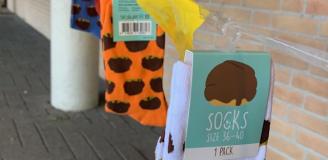 Project Vrienden: Bossche Bollen sokken (liggend)