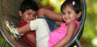 kinderen speeltuin