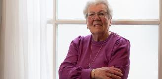 Foto van mevrouw Smit in het Bommels Gasthuis