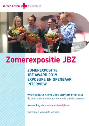 kunst opening zomerexpositie JBZ Award 2019 op 11 september 2019