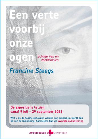 kunst poster expo 'Een verte voorbij onze ogen' van Francine Steegs