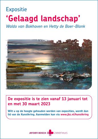 kunst poster 'Gelaagd landschap' 