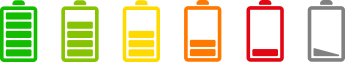 Plaatje batterijen voorbeeld leeglopen energie