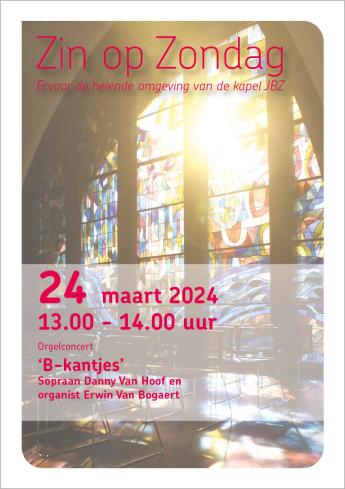 kunst flyer concert 'B-kantjes' met Danny Van Hoof en Erwin Van Bogaert