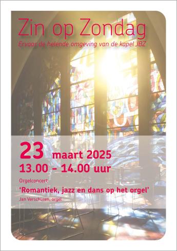 kunst flyer concert jan verschuren organist 23 maart 2025