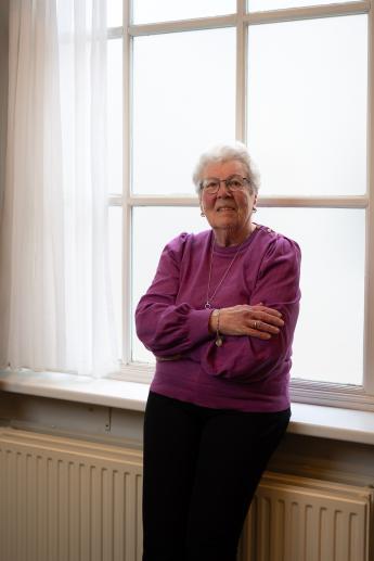 Foto van mevrouw Smit in het Bommels Gasthuis