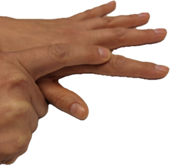 Oefening vinger op tafel