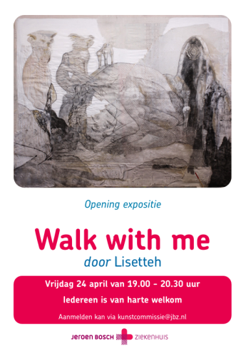 Foto van poster expositie Lisetteh