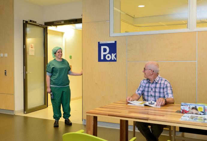 Patiënt is aan de beurt op de Poliklinische Operatiekamer