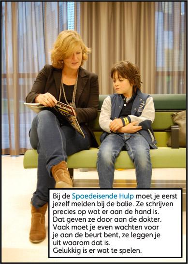 Jongen en moeder in ziekenhuis