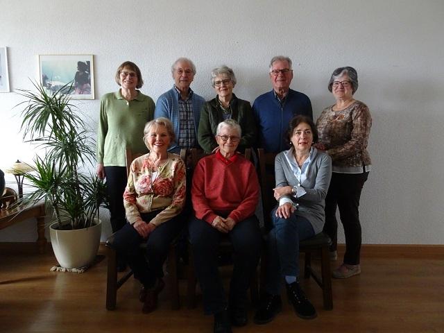 Afbeelding: groepsfoto van bestuur Vereniging Gepensioneerden JBZ