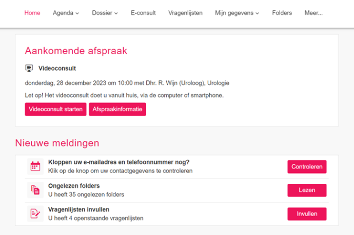 videoafspraak stap 1