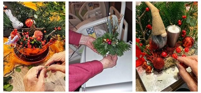 Project Vrienden - kerststukjes geriatrie