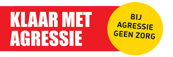 Banner campagne Klaar met agressie