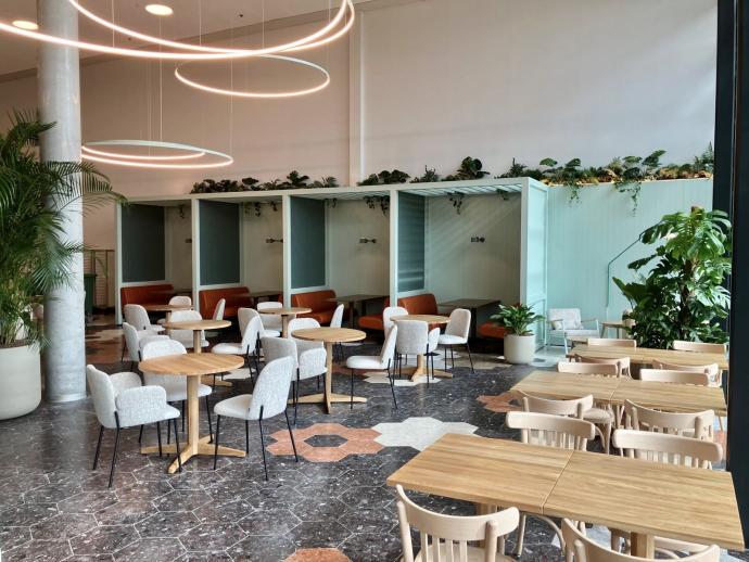 Zitgedeelte bezoekersrestaurant