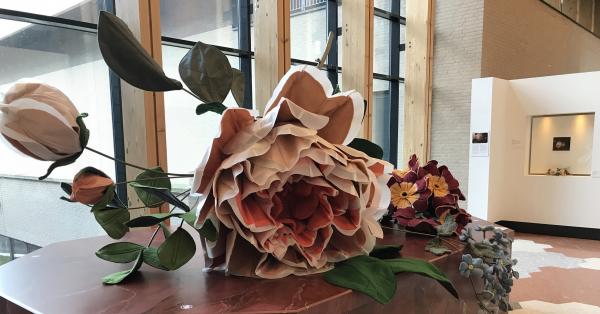 kunst expositie boulevard 'Koolroos' van Linda Nieuwstad