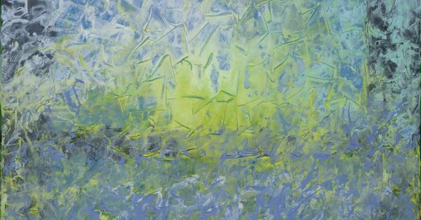 schilderij 'Jardin' in expositie Tom Senders boulevard