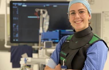 Foto van een zorgverlener van de Cardiologie