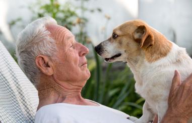 Man met hond