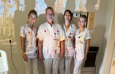 Foto van medewerkers met Qwiek.up